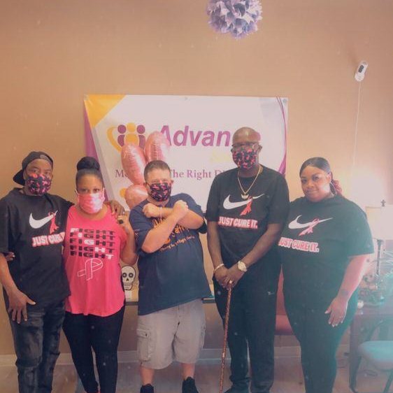 Advance Staffing team members at a community health awareness event in Memphis